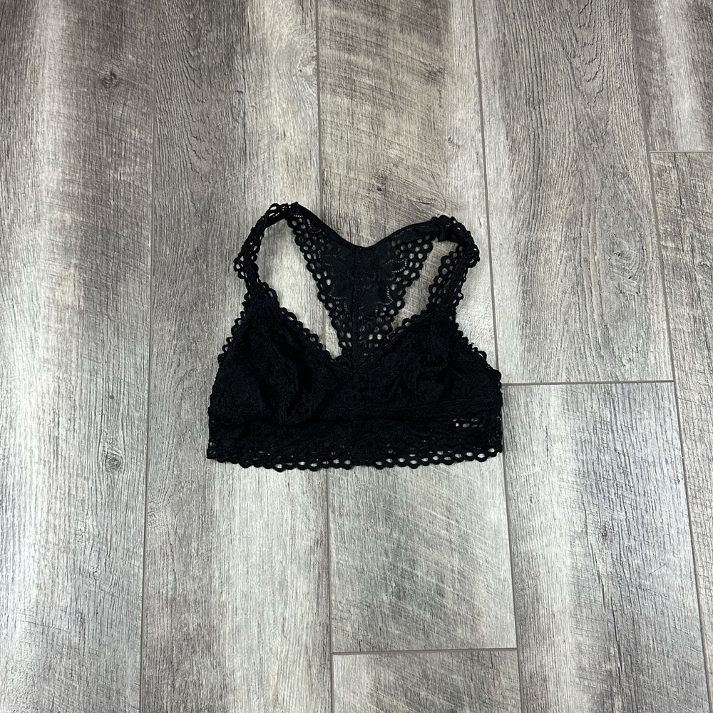 Aerie Black Eyelet Bralette